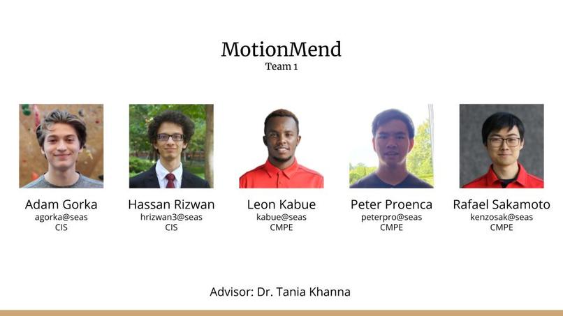 Team 01: MotionMend – screenshot 1