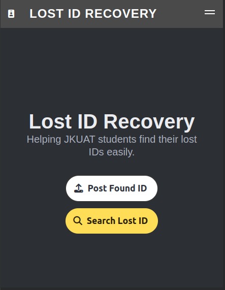 Lost ID Finder – screenshot 1