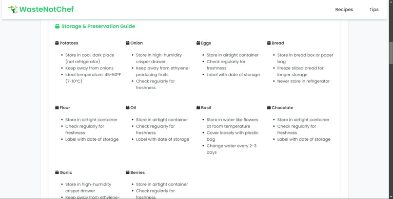 WasteNotChef – screenshot 2