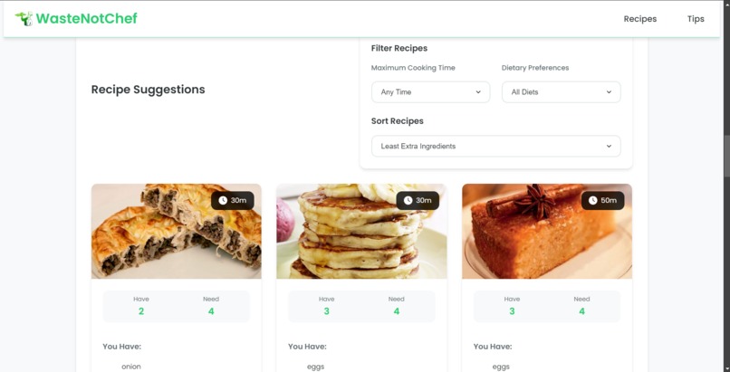 WasteNotChef – screenshot 4