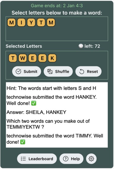 Unscramble Game – screenshot 1