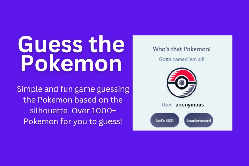 Guess the Pokemon – screenshot 1