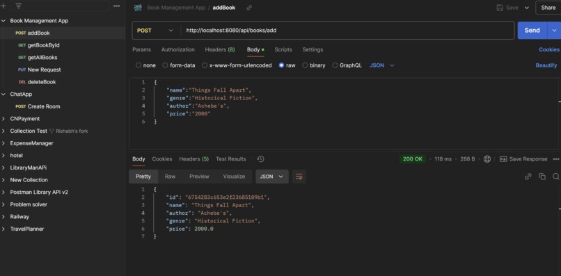 Book Management Application  – screenshot 2