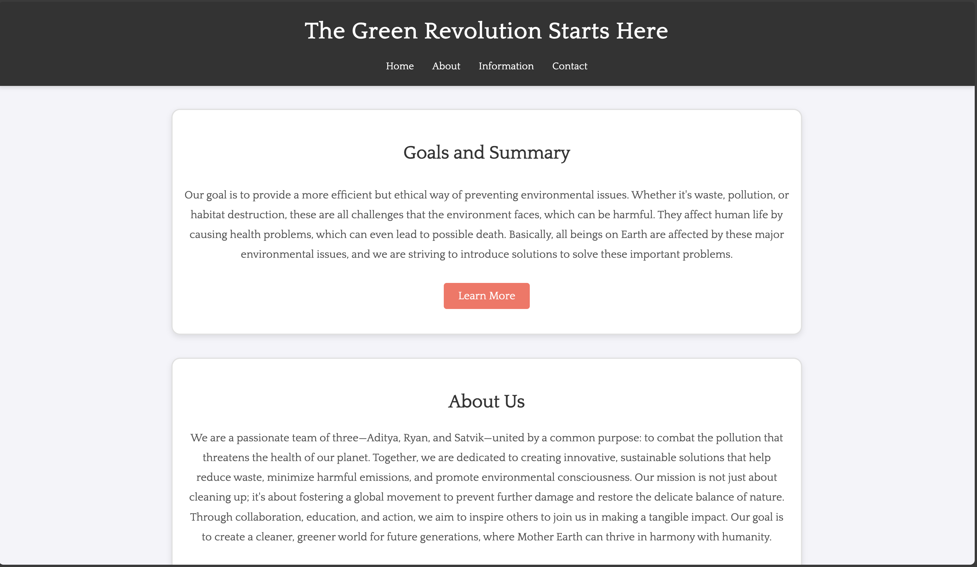 The green revolution | Devpost