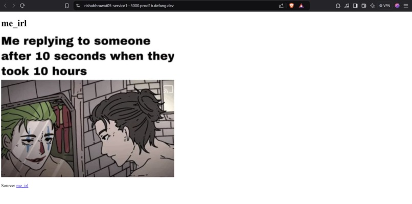 Random Meme Application  – screenshot 1