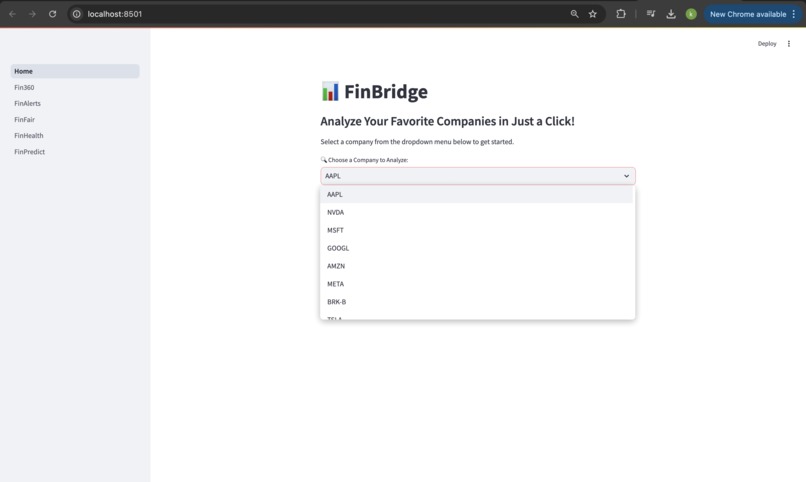 FinBridge – screenshot 1