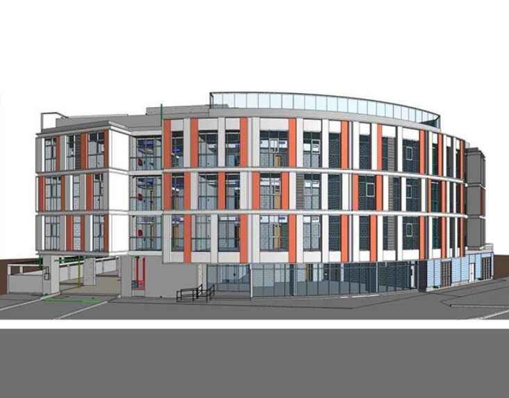 4-storey Building Architectural BIM Model – screenshot 1