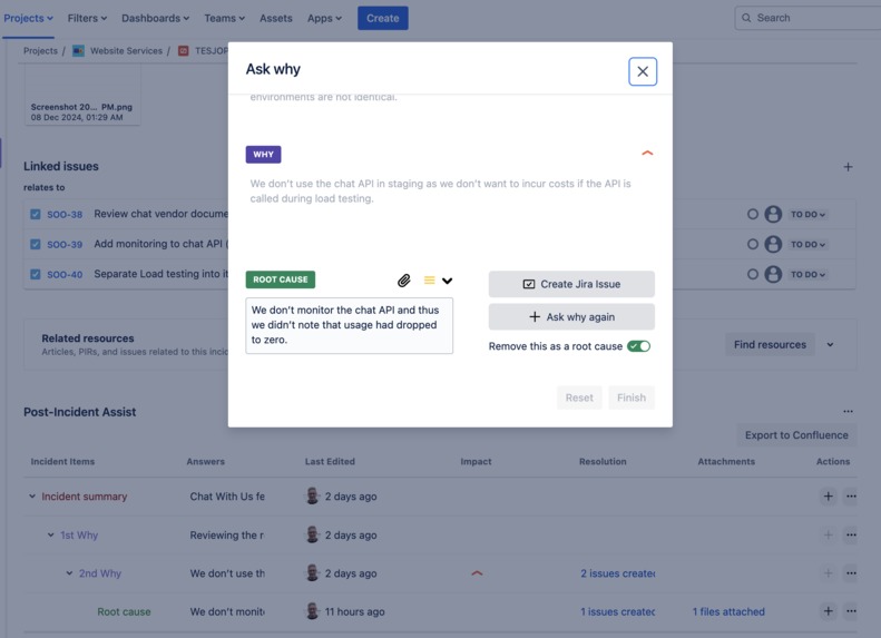 Post-Incident Assist: Identify and Learn From Root Causes – screenshot 4
