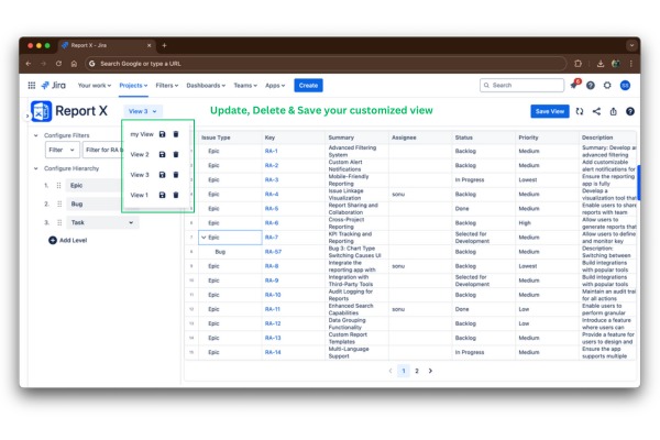 Report X – screenshot 8