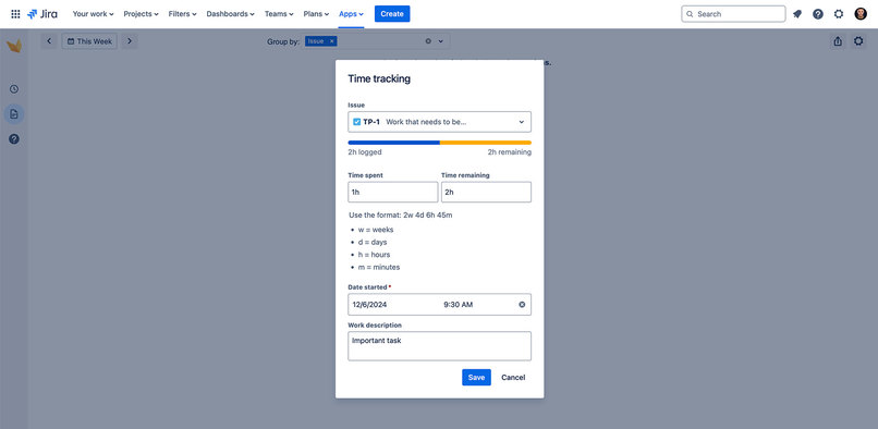 Simple Timesheet Export for Jira – screenshot 2