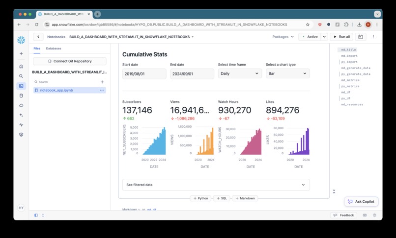 Snowflake Quickstart – screenshot 2
