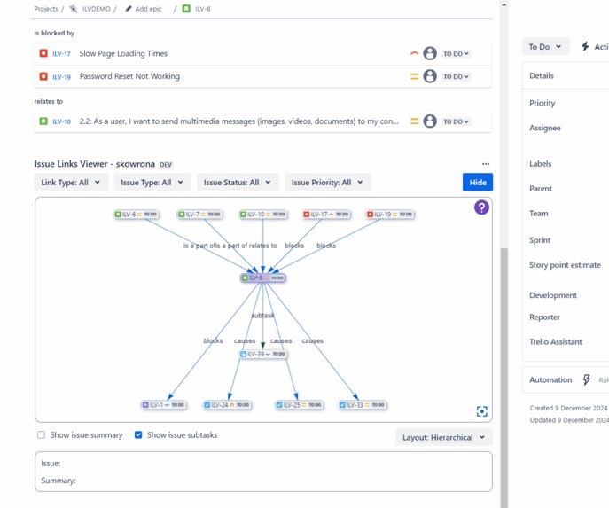 Issue Links Viewer – screenshot 3