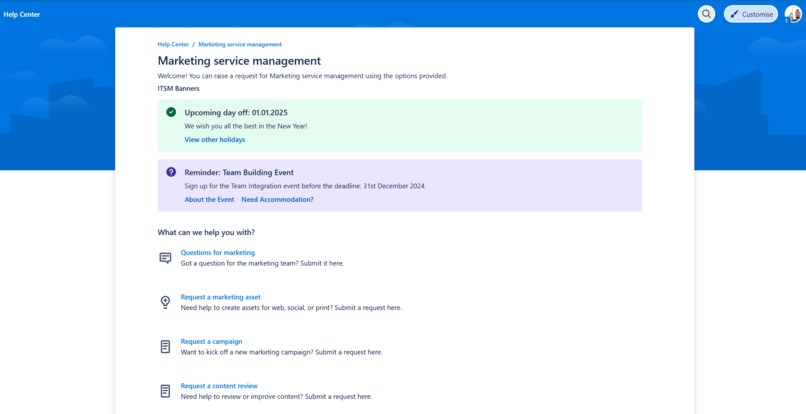 ITSM Banners – screenshot 5