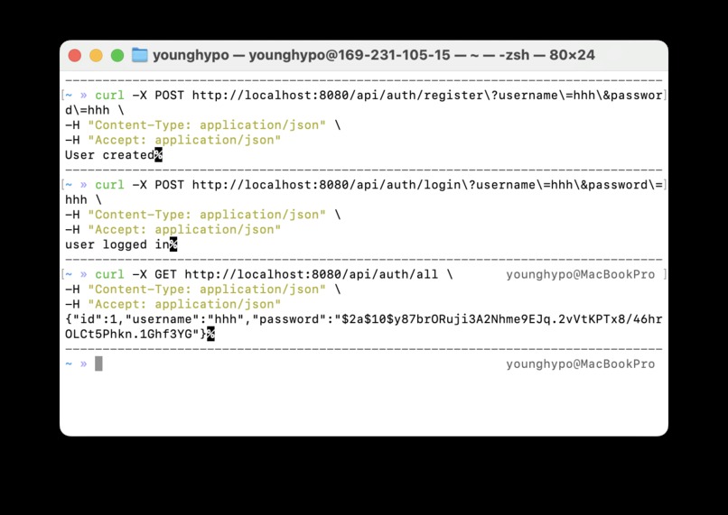 Password Hasing – screenshot 1