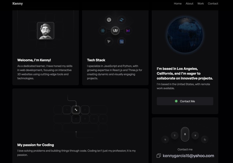 Kenny's Portfolio – screenshot 2