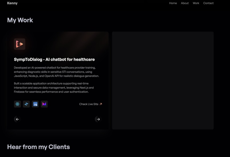 Kenny's Portfolio – screenshot 3