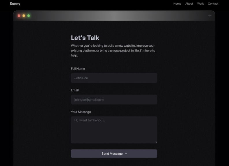 Kenny's Portfolio – screenshot 5