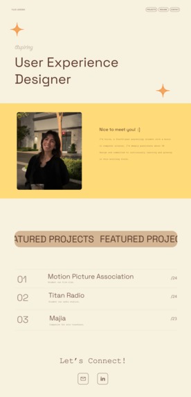 Yulie's Portfolio  – screenshot 1