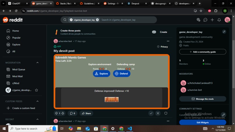 The Mantis and Player Explore Game – screenshot 3