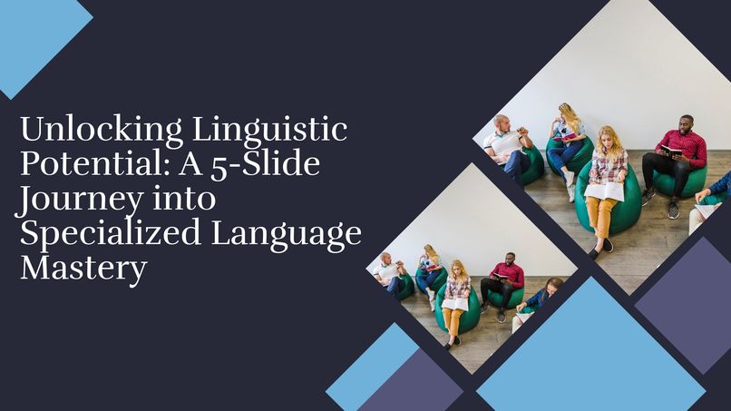 a 5-slide pitch deck for a specialized language – screenshot 1