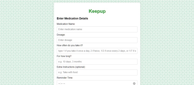 Keepup – screenshot 1
