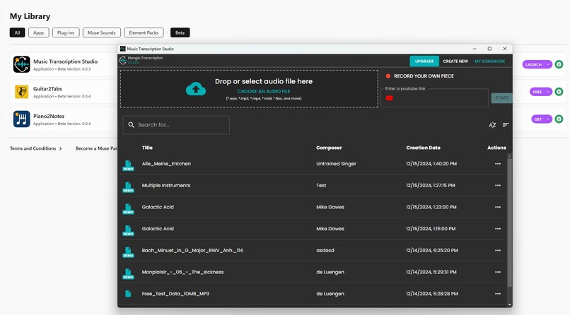 Music Transcription Studio – screenshot 1