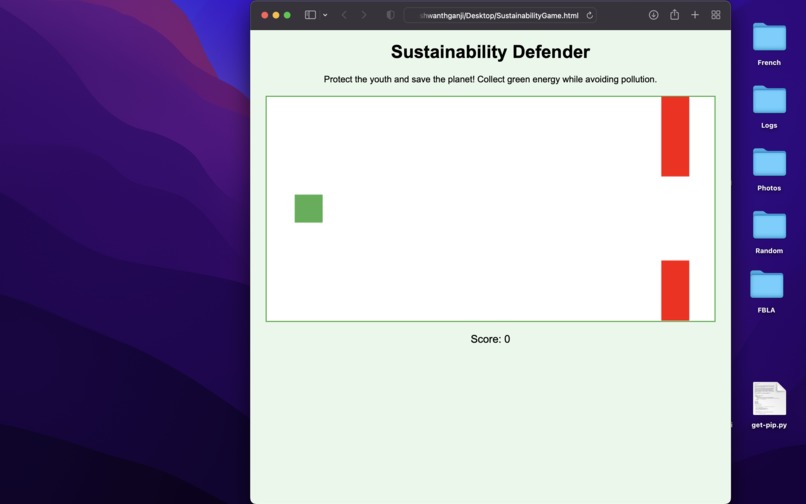 Sustainability defender – screenshot 1