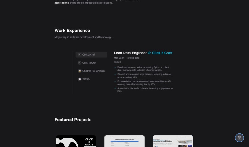 Dev Portfolio – screenshot 2