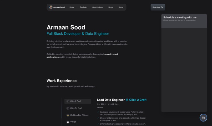 Dev Portfolio – screenshot 1
