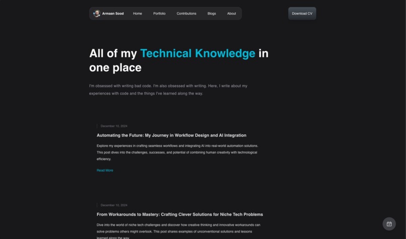Dev Portfolio – screenshot 5