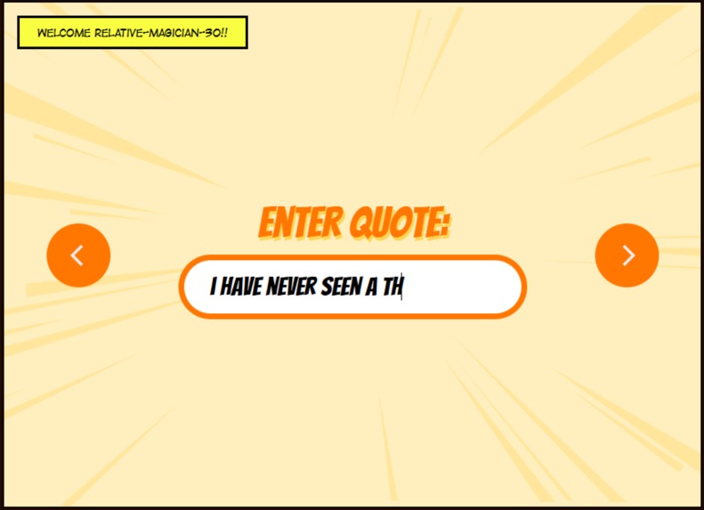 Who said that – screenshot 2