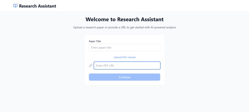 Research Assistant AI  – screenshot 1