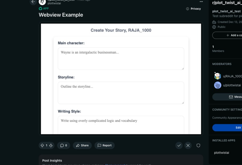 plot twist ai – screenshot 3