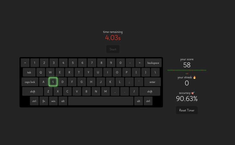 Typing Speed Trainer – screenshot 1