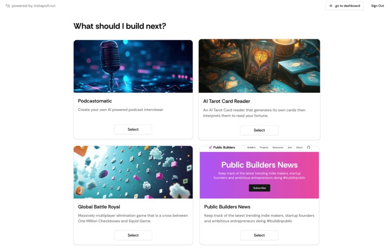Instapoll – screenshot 1