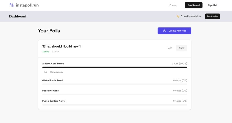 Instapoll – screenshot 2