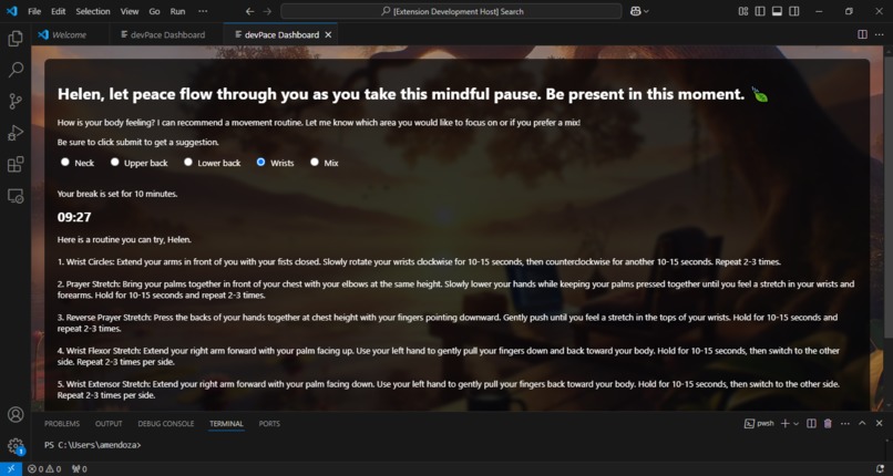 devPace – screenshot 3