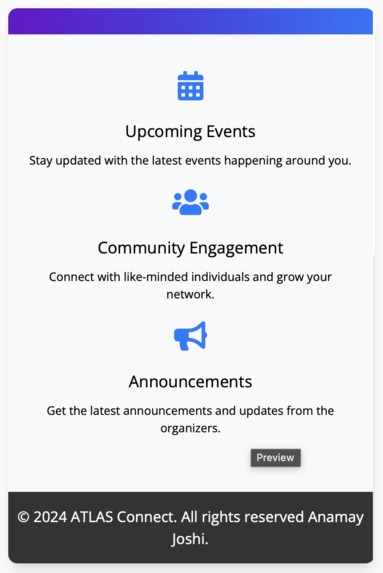 ATLAS Connect App – screenshot 1