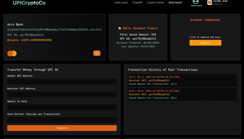 The Crypto UPI – screenshot 1