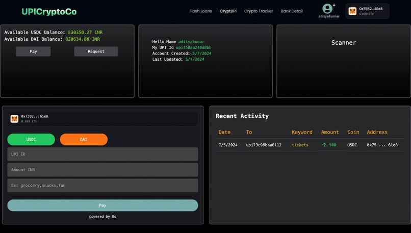 The Crypto UPI – screenshot 3
