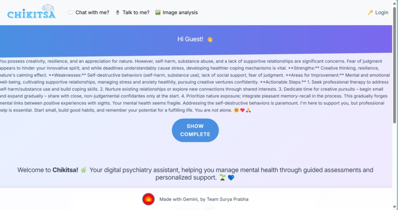 Chikitsa , Your friendly ai Companion – screenshot 3