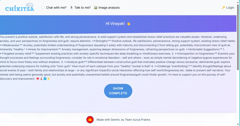 Chikitsa , Your friendly ai Companion – screenshot 5