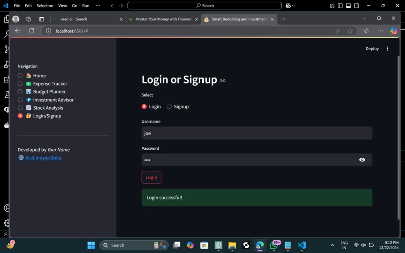 Finovate:Smart Budgeting and Investment Advisor – screenshot 3