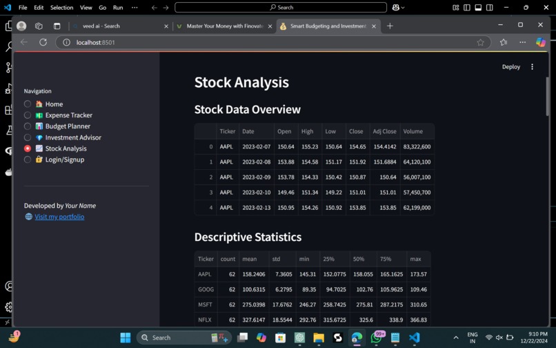 Finovate:Smart Budgeting and Investment Advisor – screenshot 9