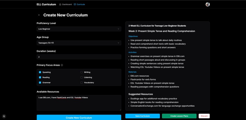 ÍTrailBlazerly(AI Curriculum Creator and Lesson Planner) – screenshot 2