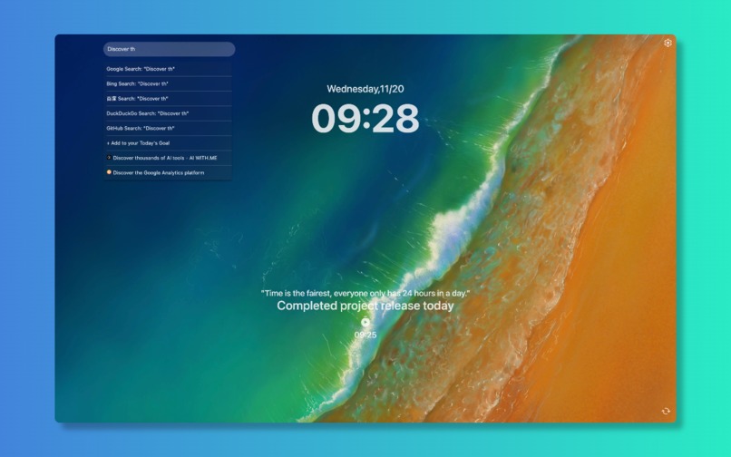 Nice NewTab – screenshot 1