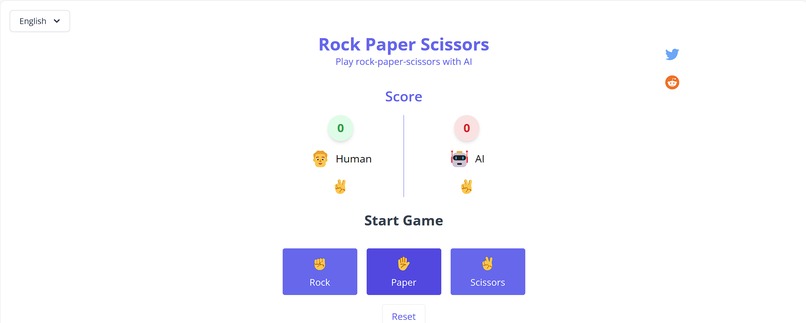 rockpaperscissors game – screenshot 1