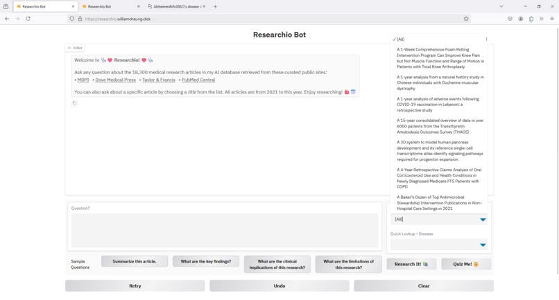Researchio – screenshot 1