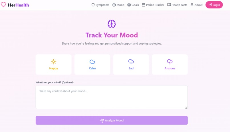 HerHealth – screenshot 2
