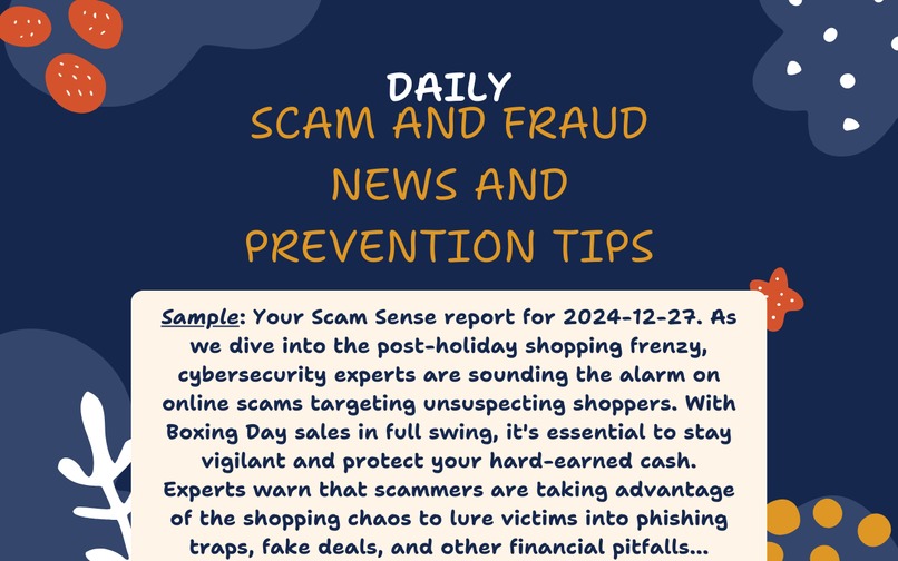 ScamSense - Daily Financial Fraud and Scam Alerts – screenshot 1